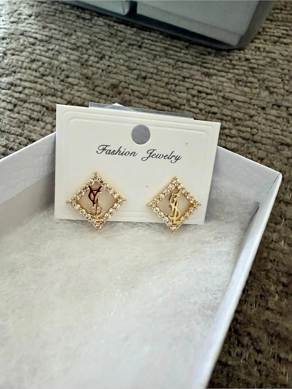Gold-Tone Statement Earrings, Fashion Jewelry, NEW